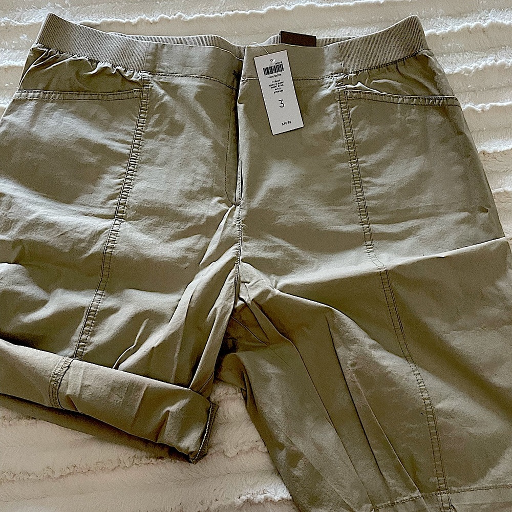 These are Chico’s brand size 3 shorts in tan
